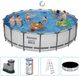 Bestway Steel Pro MAX Zwembad - 549x122 cm - Rond - Met filterpomp + accessoires