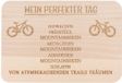 Merkloos Ontbijtplank Mountainbike met Gravure - Houten Broodplank