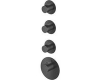 Hotbath Mate MHF013 High Flow pièce de finition mitigeur encastré avec 3 vannes d'arrêt noir brossé PVD