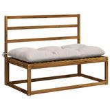 vidaXL - 2-delige - Bankkussens - VIANEN - 100% - Polyester - Wit - 110 x 60 x 12 cm