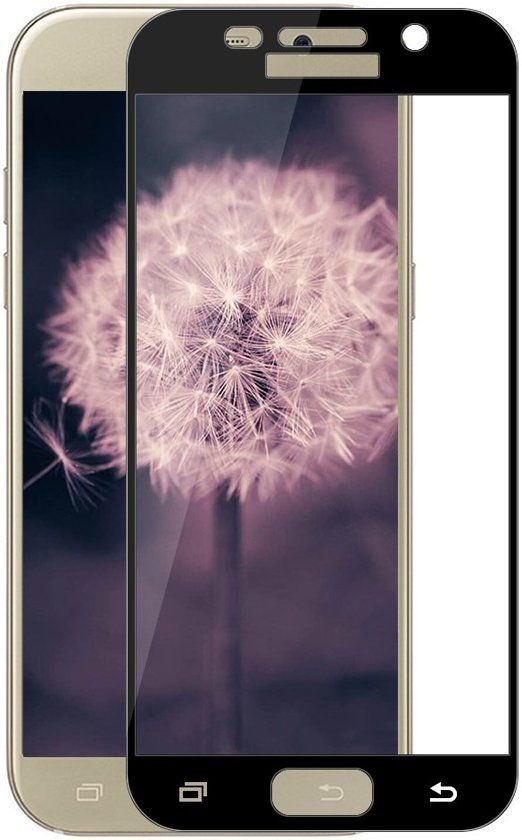 MK24 2 Pack Samsung Galaxy J3 (2017) Screenprotector Glazen Gehard Full Cover Volledig Beeld Tempered Glass
