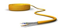 Draka Verlegekabel UC1500 HS22, Cat 7A, S/FTP, PiMF, orange, 100m Ring