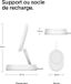 Belkin Magnetische Qi2-oplaadstation, 15W, Draadloos Opladen, Wit