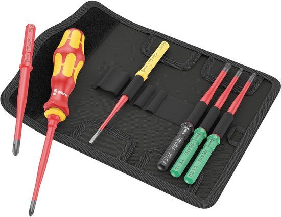 Wera Kraftform Kompakt VDE 7 extra slim 1 Wisselklingset Elektronica