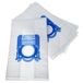 vhbw Aeg 5x Sacs Compatible Avec Viva Control Avc1220 - Avc1230 Aspirateur - Microfibres Non Tissées, 28,8cm X 17,1cm, Blanc - Vhbw
