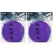 Boland decoratie spinnenweb/spinrag met spinnen - 2x - 60 gram - paars - Halloween/horror thema versiering