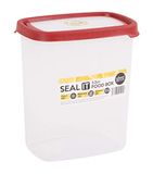 Wham Opbergbox, Polypropyleen, Transparent/Rood, 3.2L