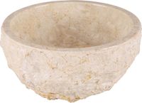 Differnz ASTI Waskom - 38cm - gepolijst natuursteen - beige