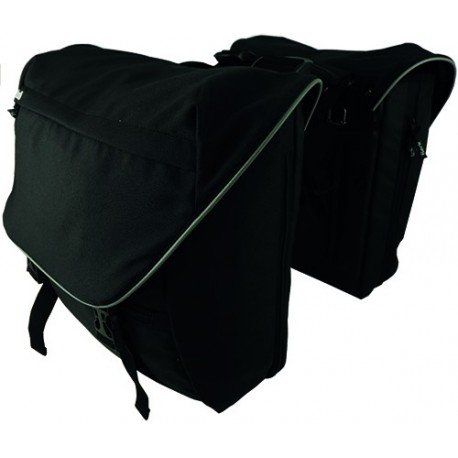 Beck Dubbele fietstas Sporty 30L Zwart