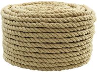 vidaXL Boottouw 12 mm 25 m Naturel