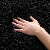 Safavieh Shaggy tapijt, SG151, geweven polypropyleen, zwart, 90 x 150 cm