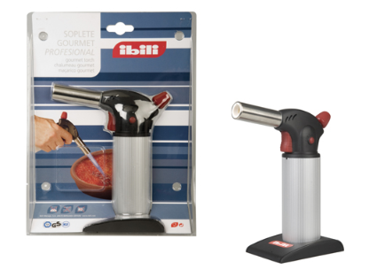 Ibili Professional - Crème brûlée-maker - Zwart, Metallic, Rood, Zilver