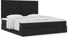 Maison Exclusive - Cadre de lit ottoman avec matelas, noir, 160x200 cm, textile