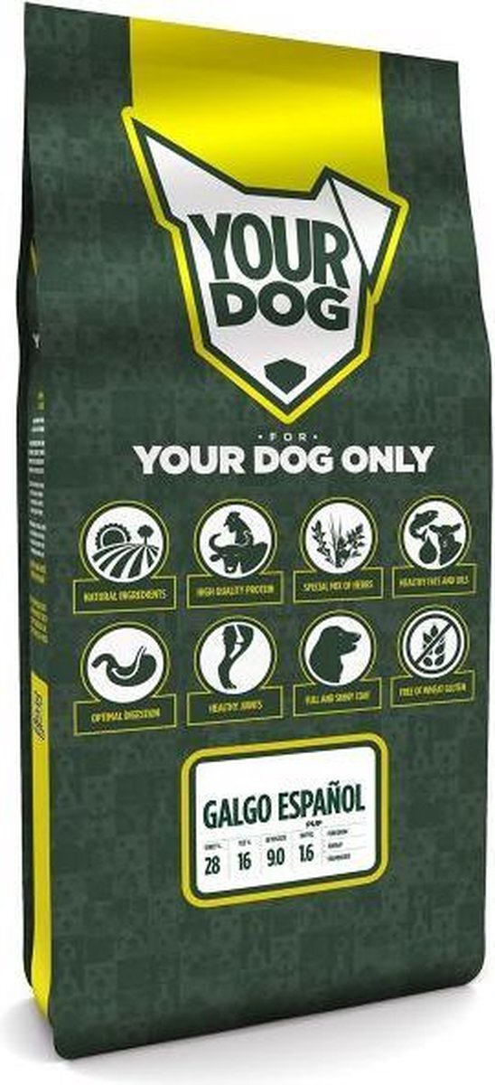 Yourdog Pup 12 kg galgo espaÑol hondenvoer