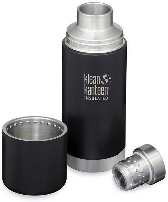 Klean Kanteen TKPro - 750ml RVS Isoleerfles - Shale Black zwart