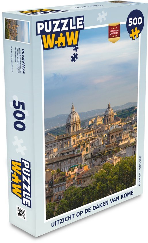 MuchoWow Puzzel Rome - Uitzicht - Daken - Legpuzzel - Puzzel 500 stukjes