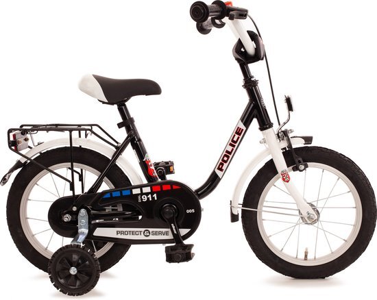 Bachtenkirch Police kinderfiets 14 inch zwart