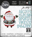 Sizzix Tim Holtz Thinlits Die Set Santa Greetings Colorize
