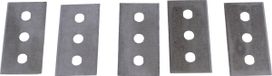 Universeel Paxanpax PCK025 compatibele reservemessen voor kookplaatschrapers (Pack van 5)