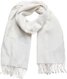 Next - Dames - Premium, in Italië vervaardigde sjaal van middelzware twill - Crème