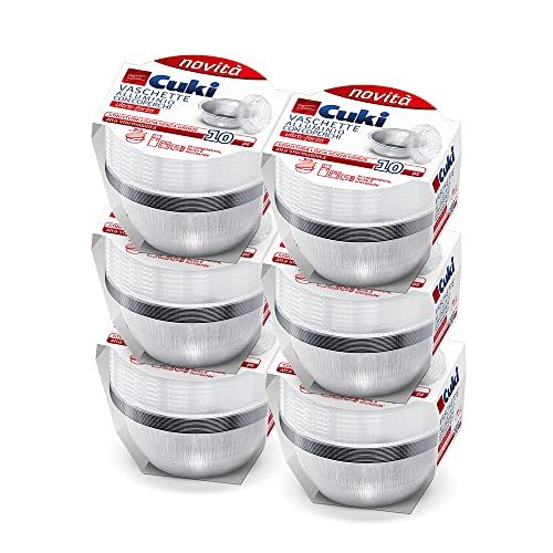Cuki Aluminium schalen met deksels - 6 x 10 stuks