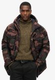 Superdry Everest Tactical Parka Heren Gewatteerde Jas M Troops Camo Green