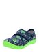 BECK Huisschoenen 'Robots' navy / lichtblauw / limoen / wit