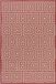 Safavieh Geometrisch Geweven Binnen/Outdoor Vloerkleed, Beachhouse Collectie, BHS173, Rood & Creme, 79 X 152 cm
