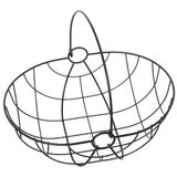 Alexandra House Living Fruitschaal, zwart, metaal, 29 x 22 x 12/24,5 cm