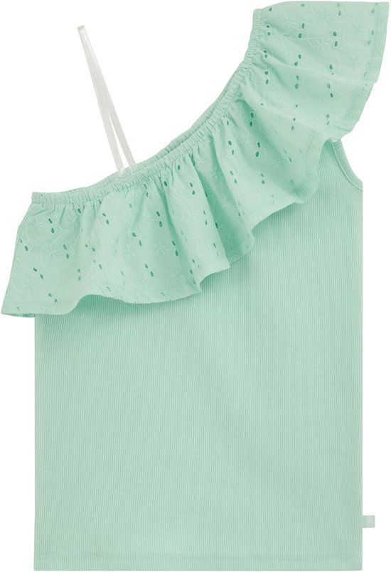 WE Fashion Meisjes one-shoulder top met embroideries