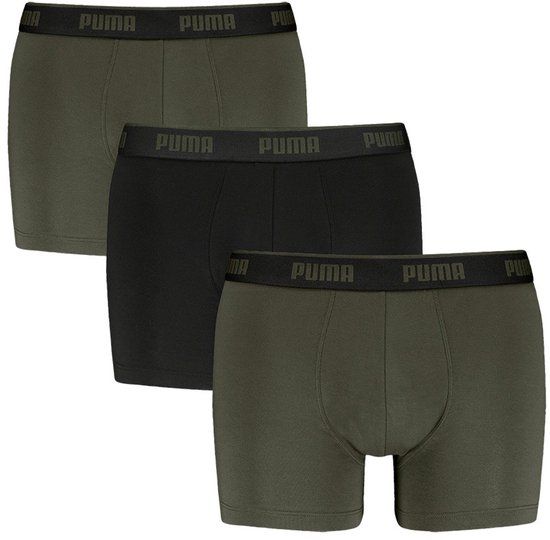 Puma Heren Boxershort 3-pak - Katoen - Zwart - Maat L