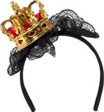 Boland Diadeem Koningin zwart