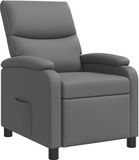 vidaXL - Relaxfauteuil - Grijs - Kunstleer