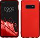 kwmobile telefoonhoesje geschikt voor Samsung Galaxy S10e - Back cover in metallic donkerrood