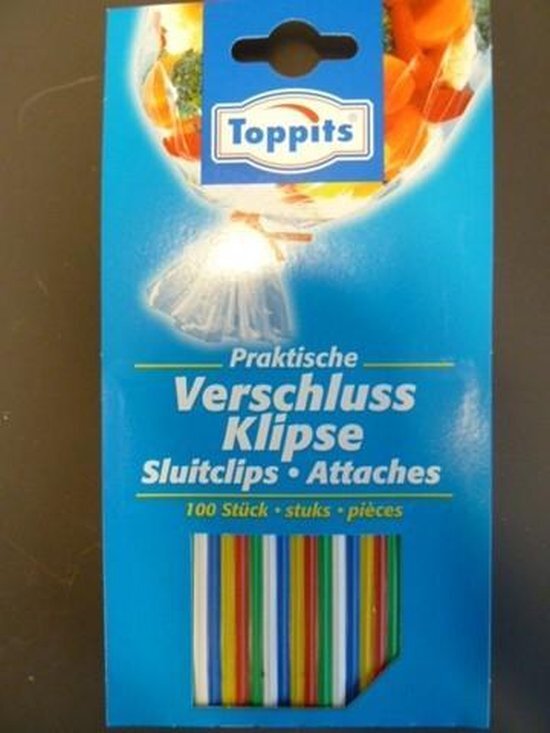 Toppits Closing Clips Pack Of 100pcs