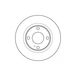 TRW Lot De 2 Disques De Frein Df6568 Ford 1523795 1535924 1546835 1679853