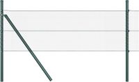 vidaXL - zeshoekig - gaashek - met - grondbevestiging - 50 - x - 0,8 - m - Grijs - Mesh