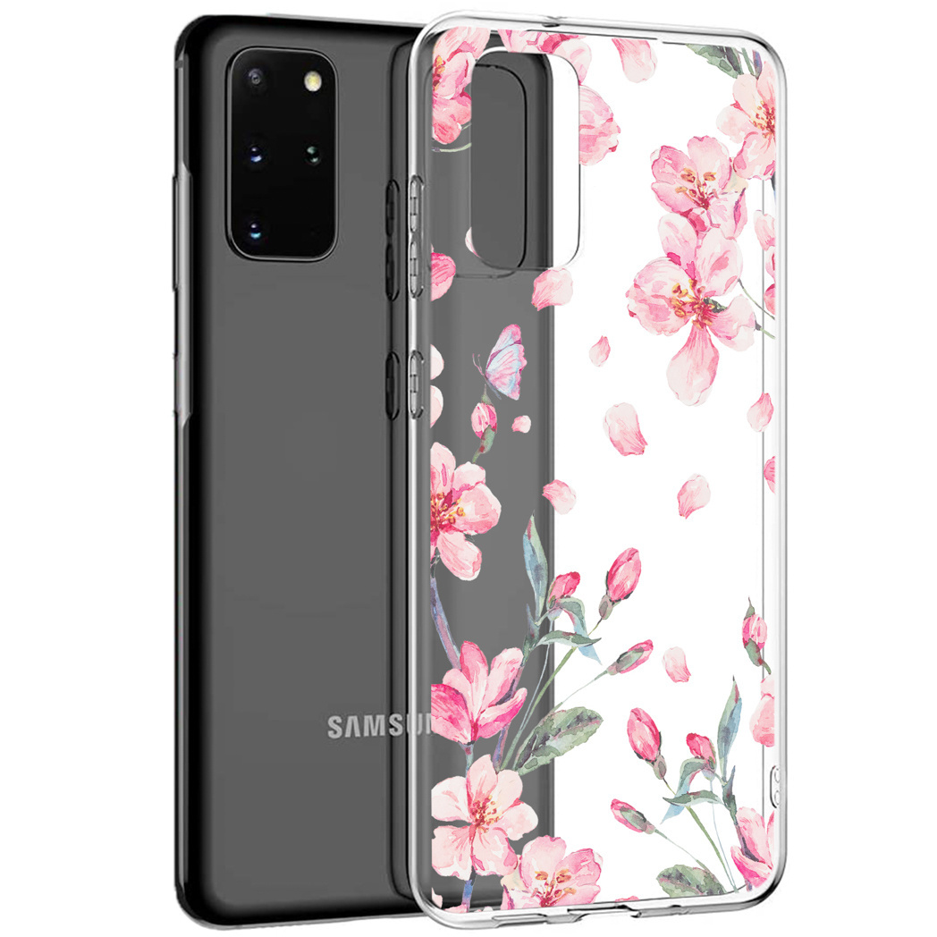 imoshion voor de Samsung Galaxy S20 Plus hoesje - Bloem - Roze