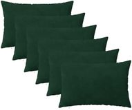 vidaXL - Kussensloop - 6 stuks - HEERLEN - Donkergroen - 40 x 60 cm - Fluweel