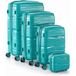 Berwin Trolley-Set mit Beautycase Modell Torna Aqua Breeze, 4 Rollen, (Set, 4-teilig, MS-19816)