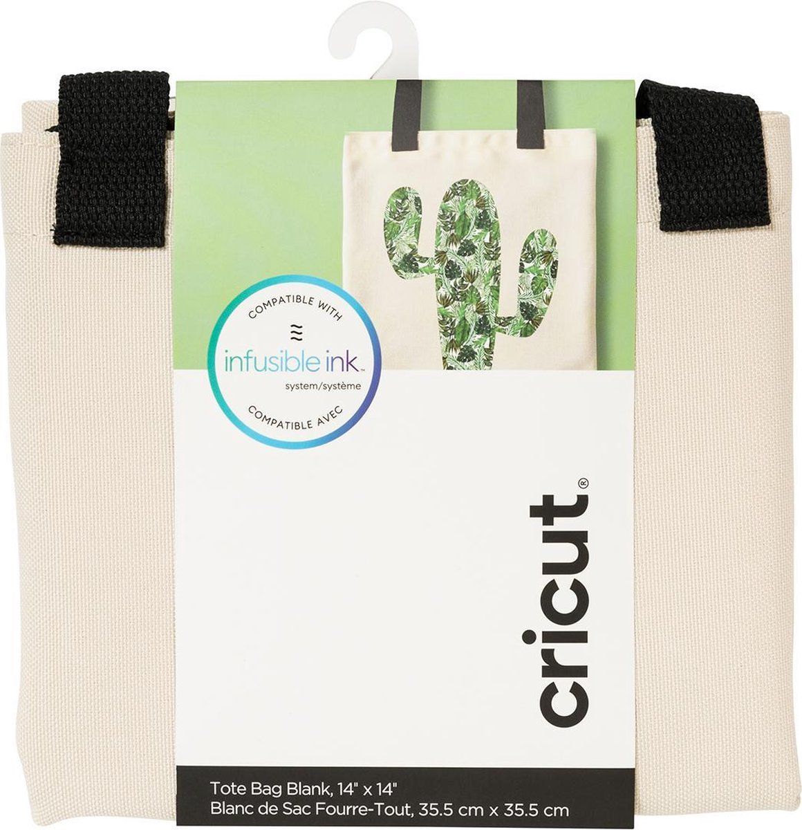 CRICUT 2006830 Tote Bag Blank, Medium Infusible Ink, Canvas