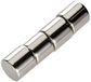 First4magnets F674-4 diameter x 10 mm dikke N42 neodymium-magneten 3,9 kg trekken (set van 4), zilver, 25 x 10 x 3 cm