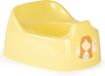 Plastic Forte Baby/peuter plaspotje/wc potje geel met willekeurige afbeelding op sticker 27 cm - Zindelijkheidstraining - Babypotje