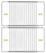 Ensemble de 2 grilles de four réglables