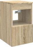 vidaXL Badkamerkast Sonoma Eiken 30 x 44,5 x 50 cm Bewerkt hout