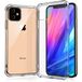 Versterkte iPhone 11 Versterkte Beschermhoes Transparant Siliconen TPU Schokbestendig