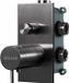 Qisani Flow thermostatische 2-wegs inbouwkraan Geborsteld Gun Metal 25610.04