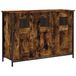 vidaXL Dressoir, 100x35x70 cm, bewerkt hout, gerookt eikenkleurig