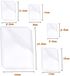 Set de 100 pochettes de plastification thermiques - polyvalentes et durables - 5 tailles