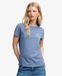 Superdry Femme T-shirt Classic Luxe Casual Blue Taille: 38